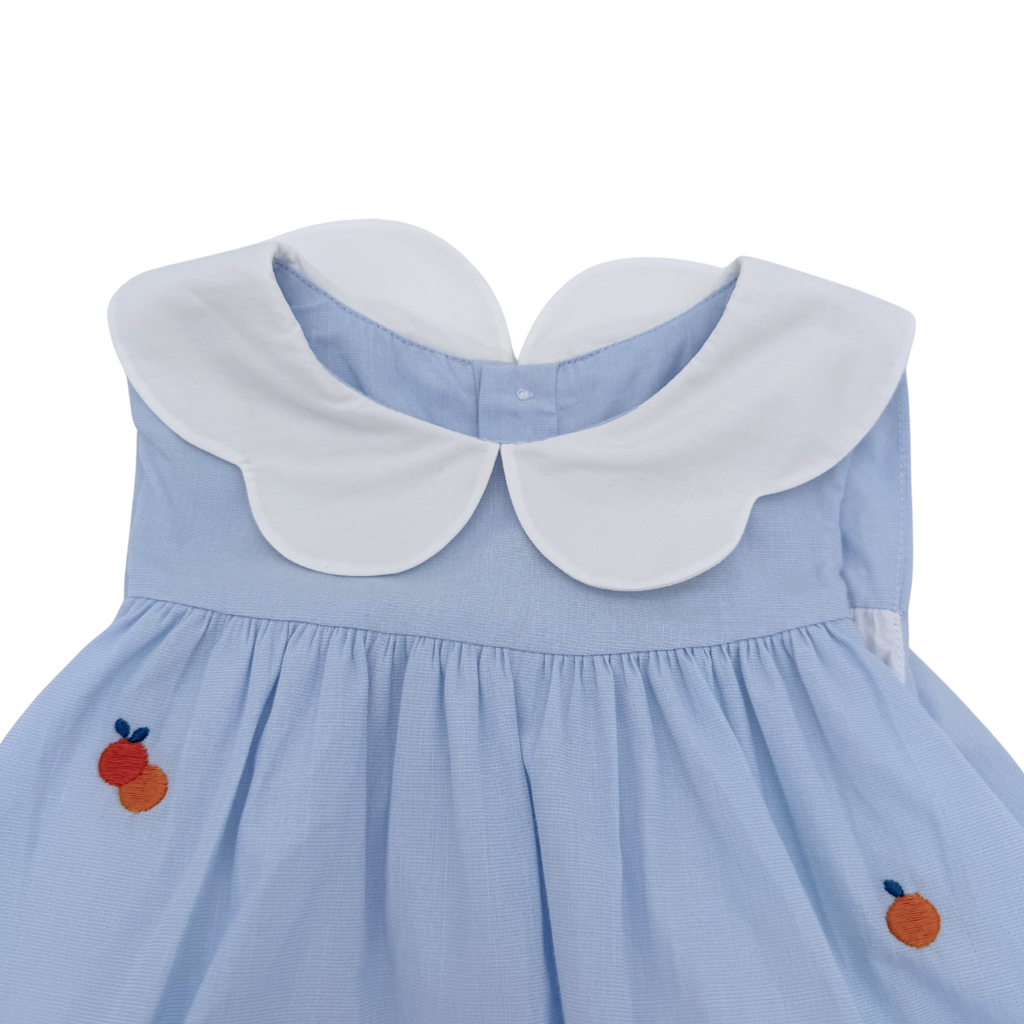 Robe chasuble bleue — 12 mois