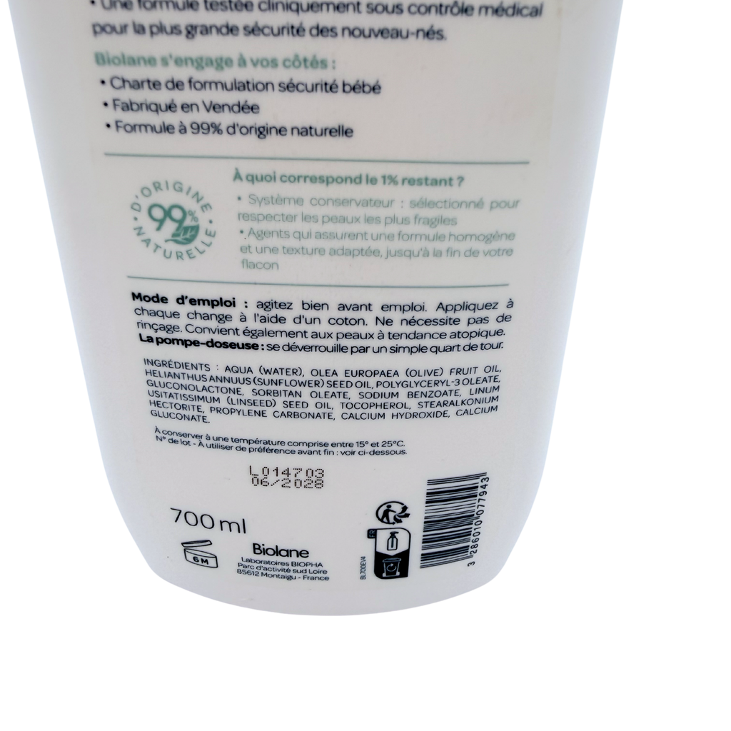 Liniment oléo-calcaire à l’huile d’olive — 700 ml