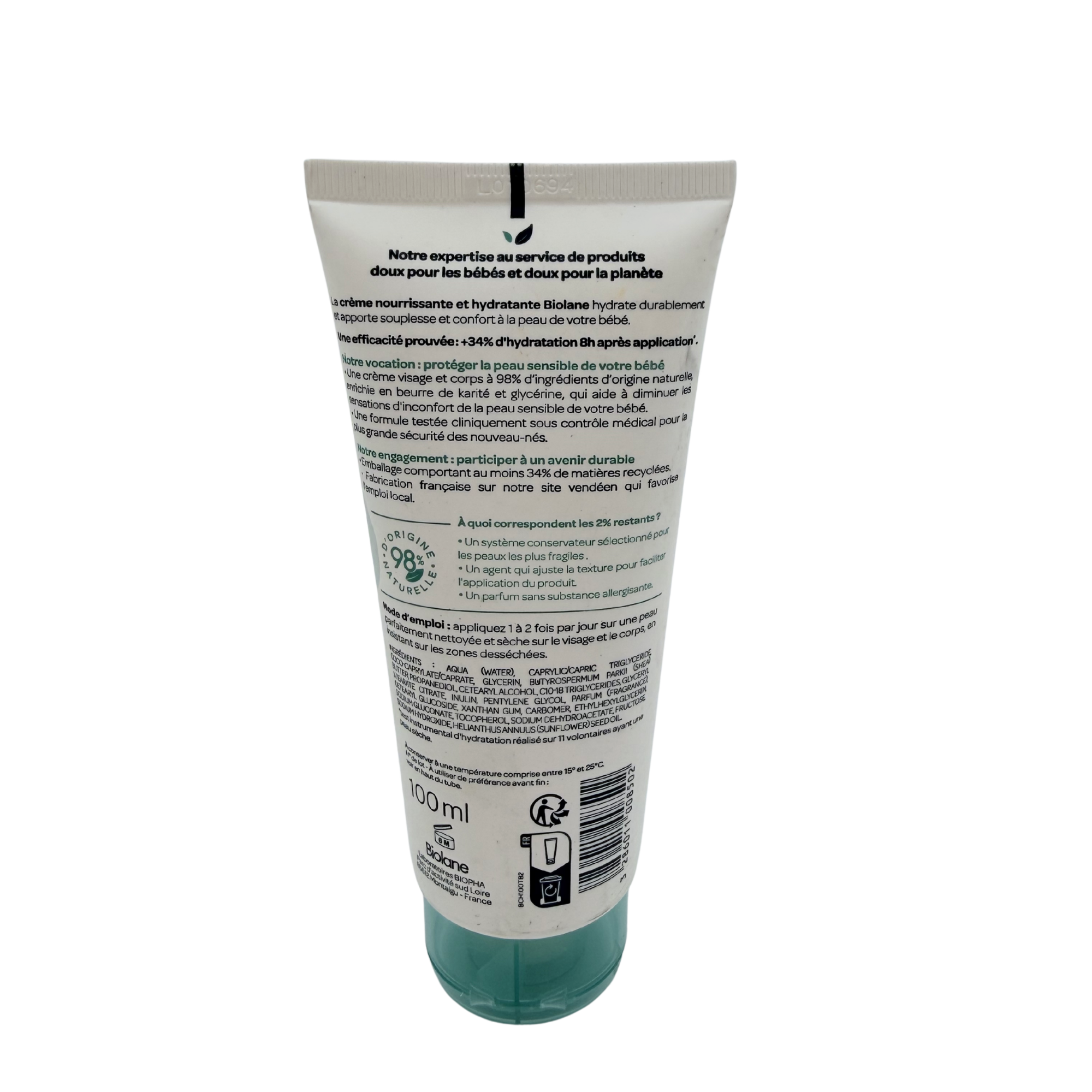 Crème nourrissante et hydratante — 100 ml
