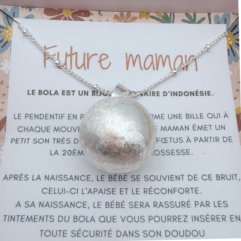 Bola de grossesse argenté