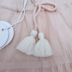 Short fluide rose poudré à dentelle — 4 ans