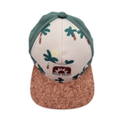 Casquette bébé imprimé tropical et visière effet liège - 3-6 mois