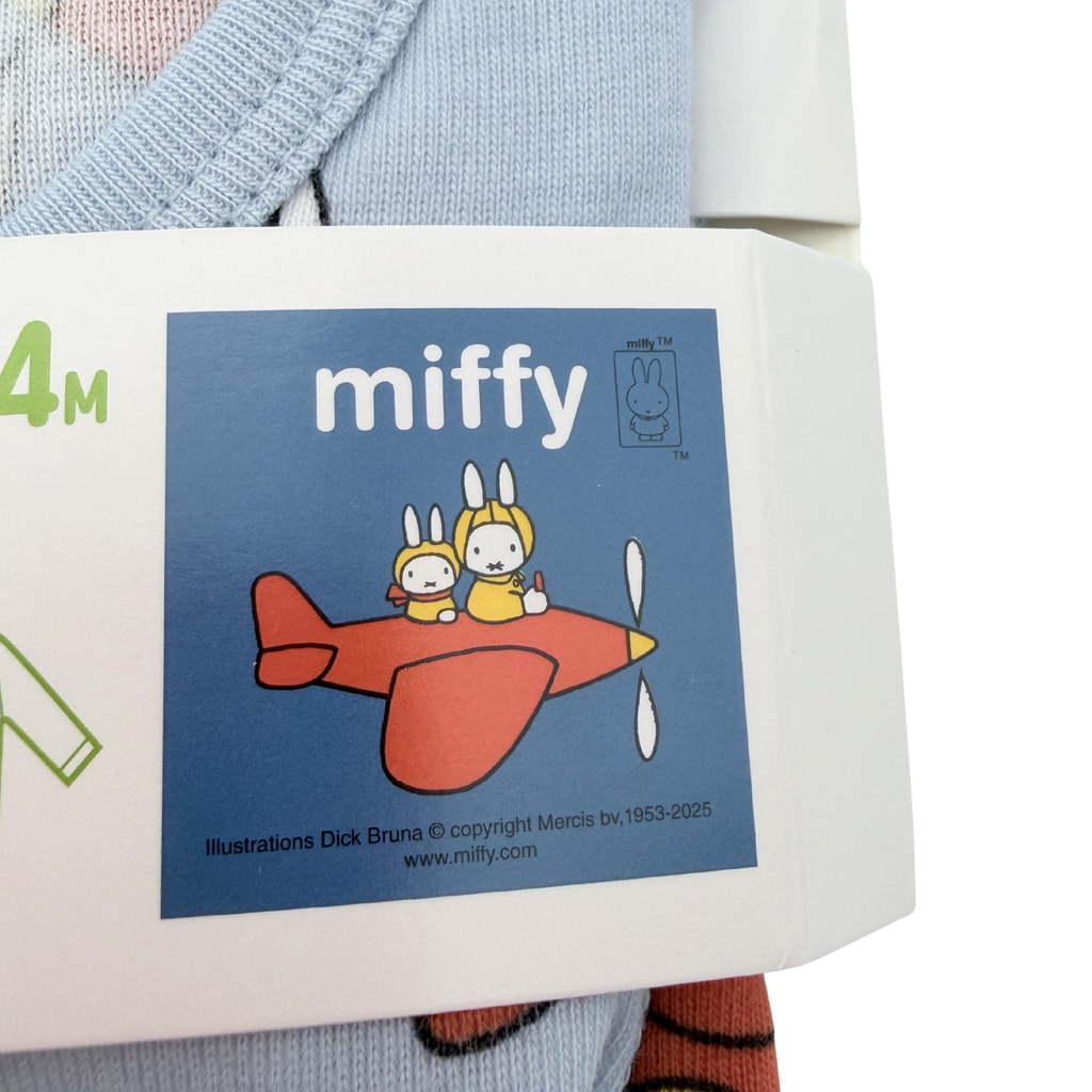Body manches longues bleu à imprimé Miffy — 18-24 mois