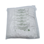 Cape de bain blanche et gant de toilette — 70 x 70 cm