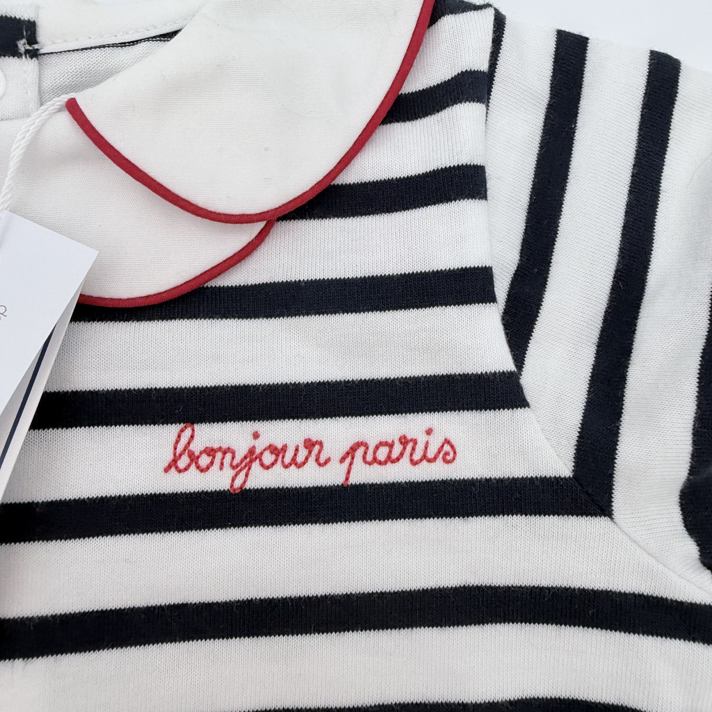 Robe marinière col Claudine — 24 mois