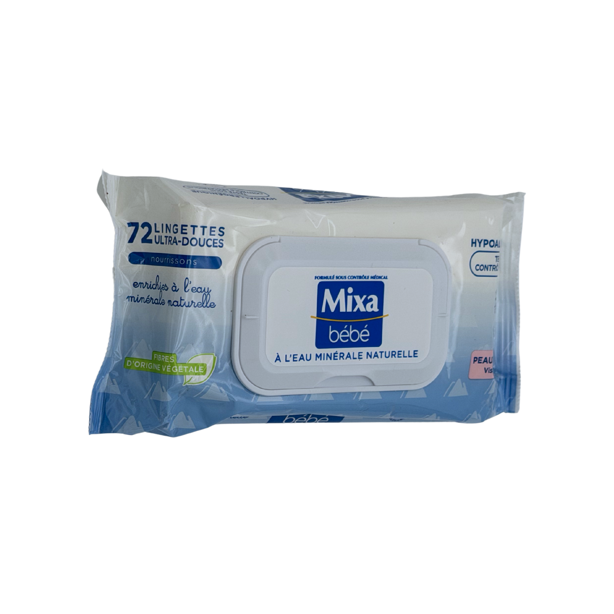 Paquet de 45 lingettes à l'eau minérale naturelle