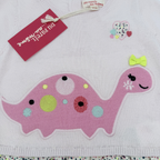 Robe bébé dinosaure rose — 9 mois