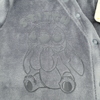 Pyjama velours gris Stitch — 1 mois