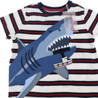 Pyjama requin phosphorescent et short rouge — 2 ans