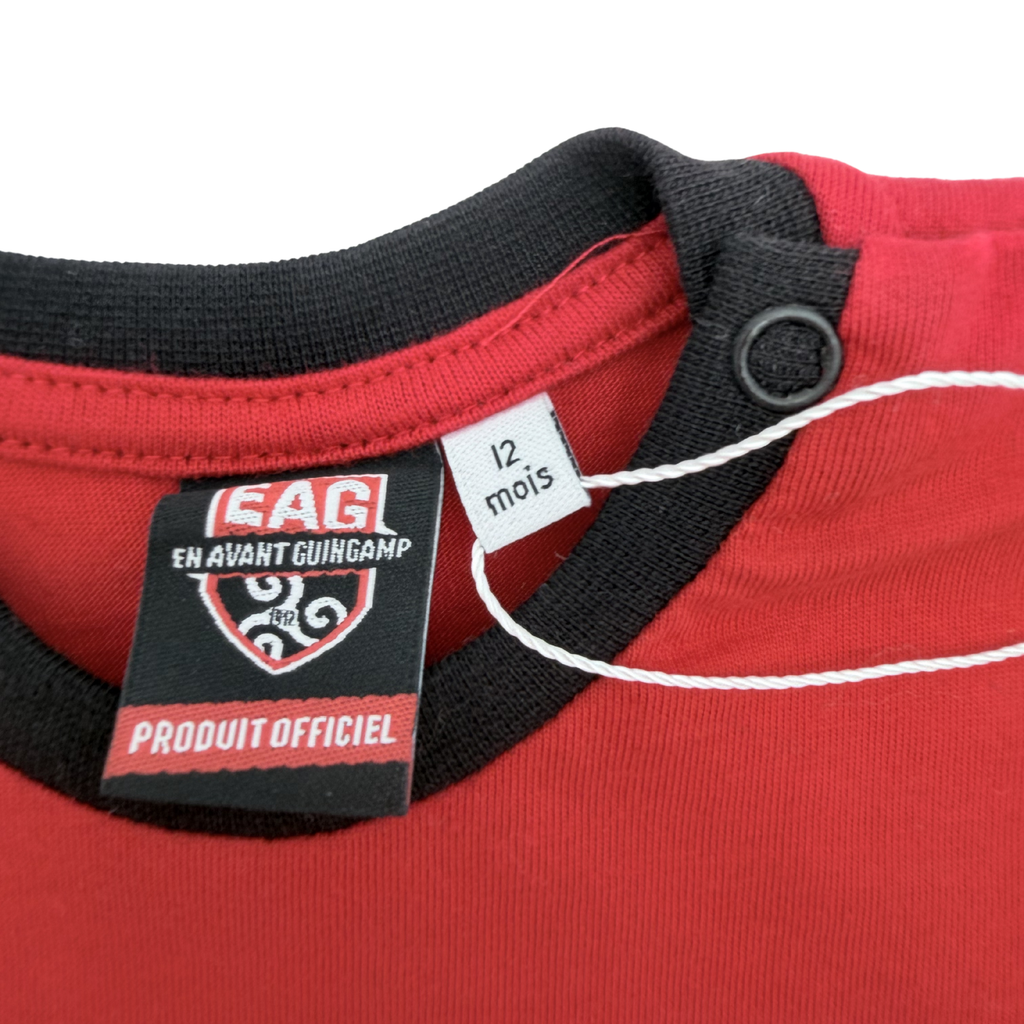 T-shirt rouge EAG “Pépite du Roudourou” — 12 mois