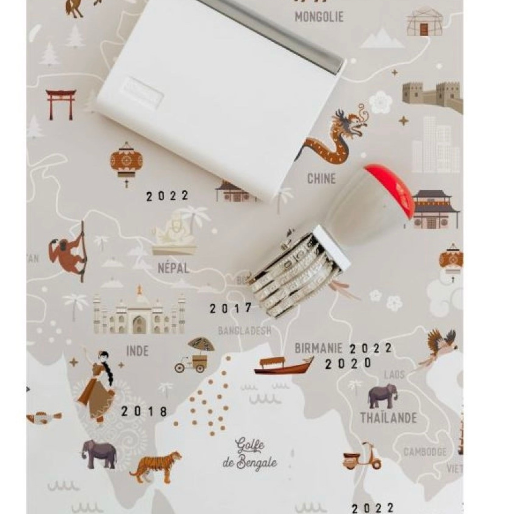 Affiche à dater « Carte du monde »