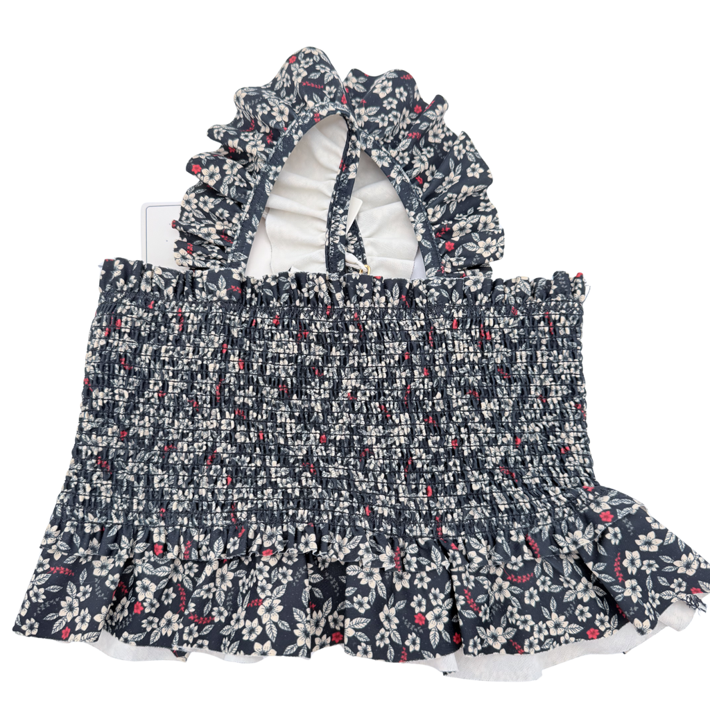 Maillot de bain fleuri 2 pièces — 9 mois