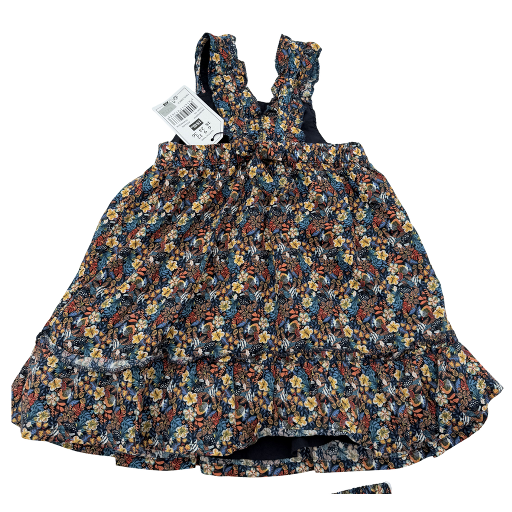 Ensemble robe fleurie et bloomer — 18 mois