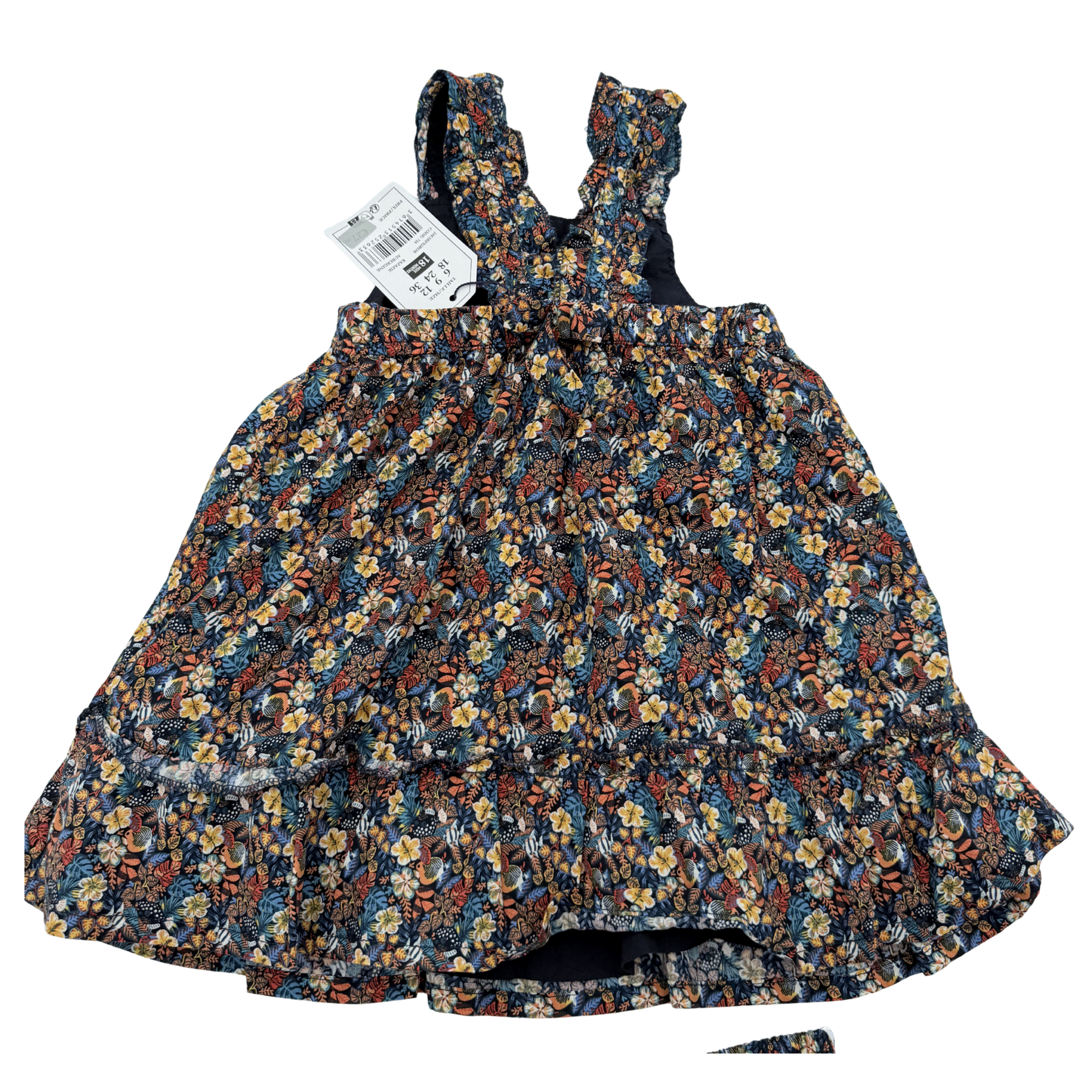 Ensemble robe fleurie et bloomer — 18 mois