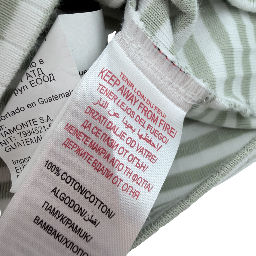 Ensemble naissance cache-cœur rayé & bonnet assorti — 3 mois