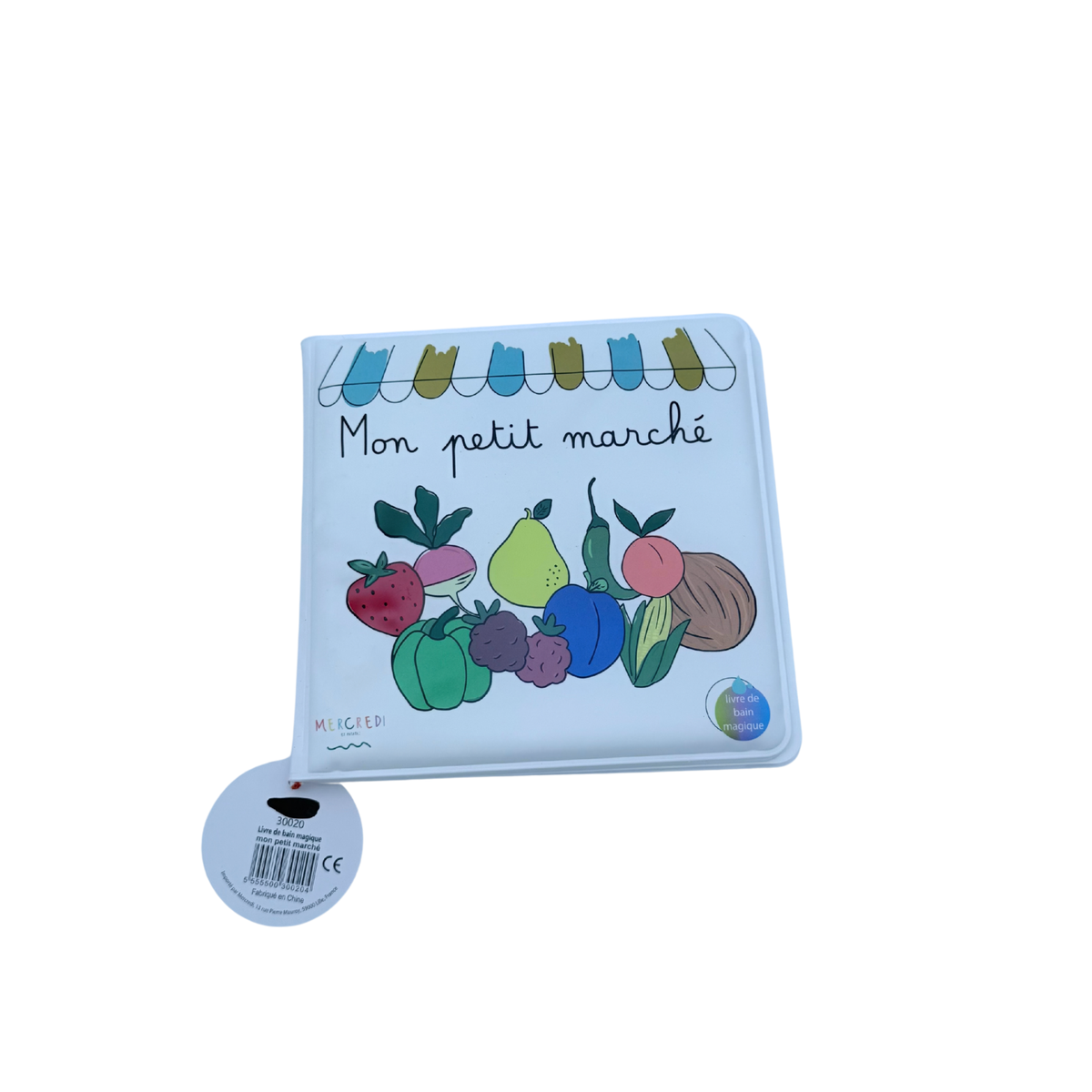 Livre de bain magique « Mon petit marché »
