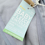 Combinaison bébé gris bleuté en polaire à double zip - 2-6 mois