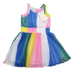 Robe plissée multicolore – 4 ans