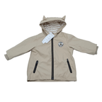 Parka bébé déperlante à capuche beige - 9 mois