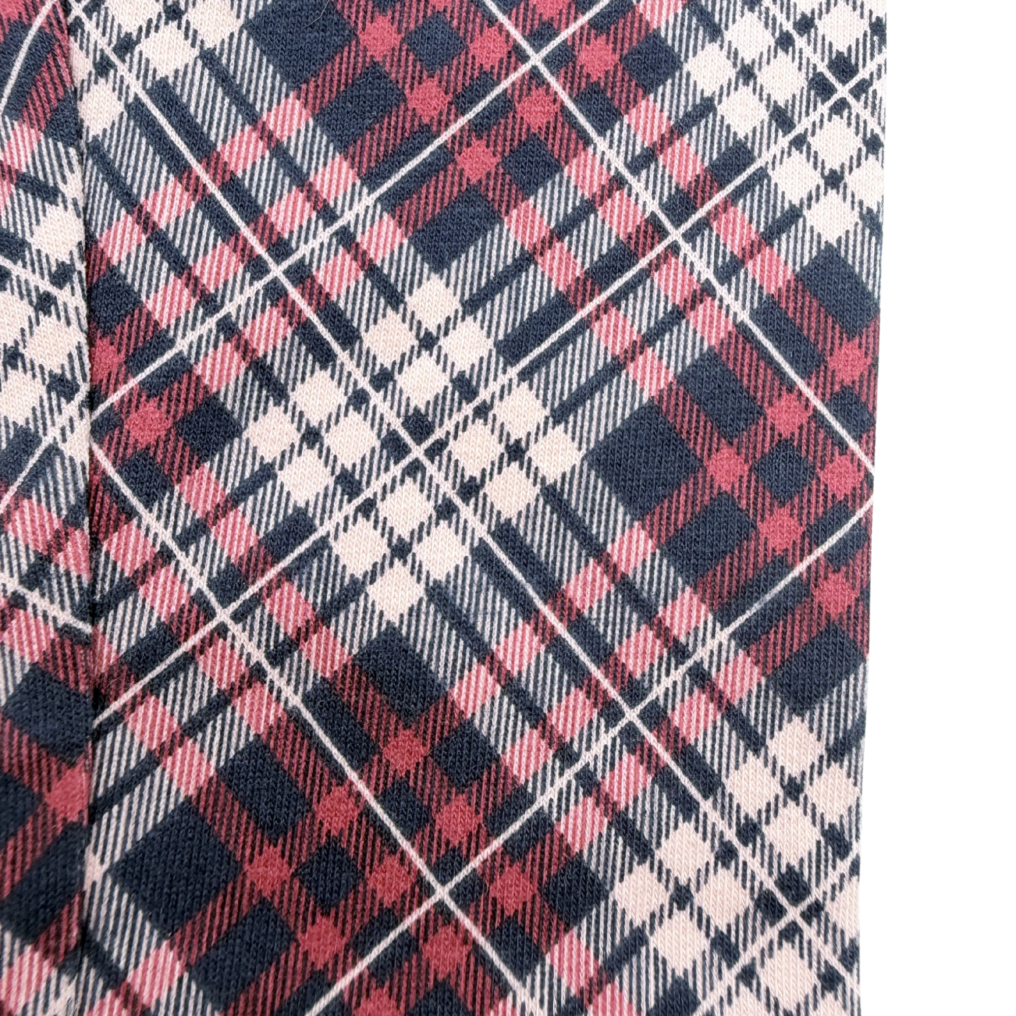 Legging à carreaux bordeaux et bleu — 18 mois