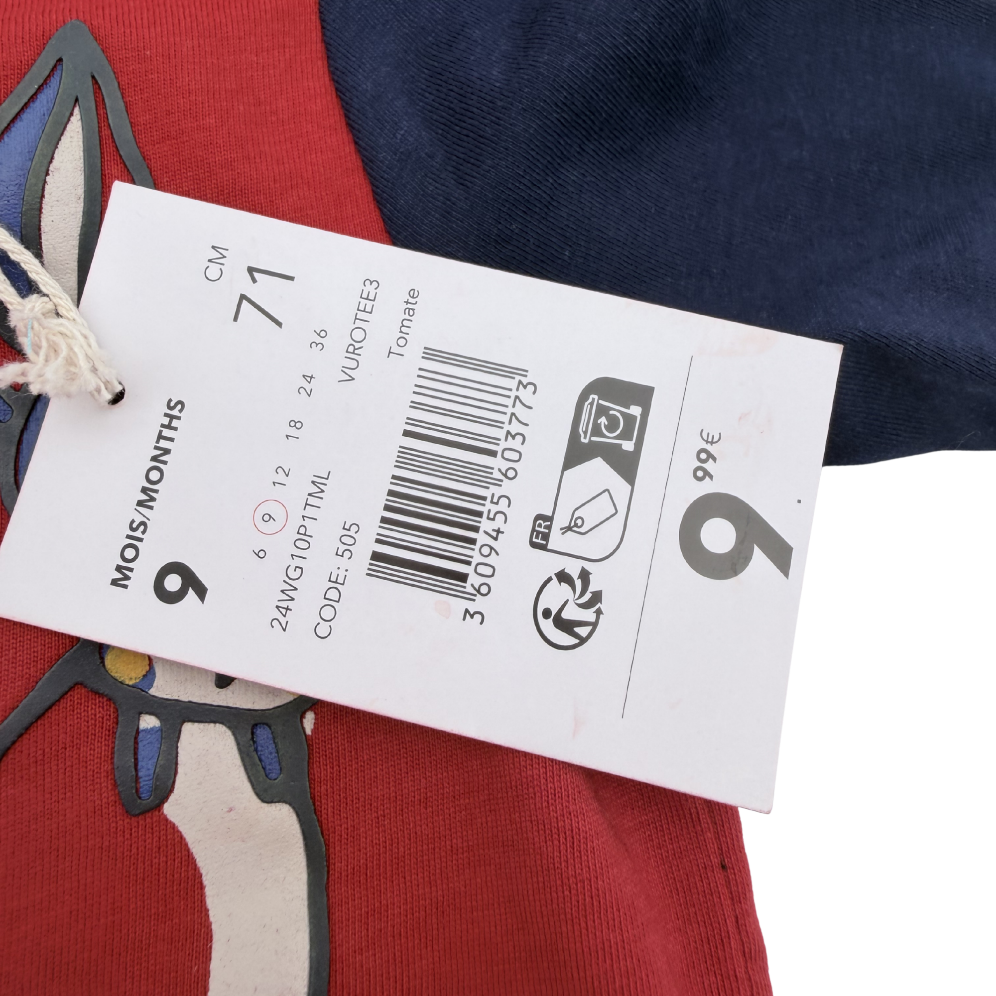T-shirt manches longues à motif renard — 9 mois