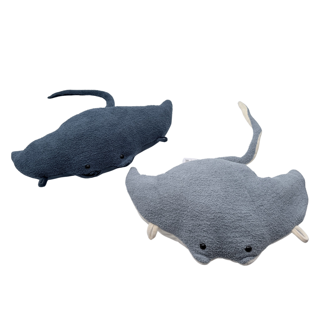 Lot de 2 peluches Manta Raie — 59 × 65 × 11 cm