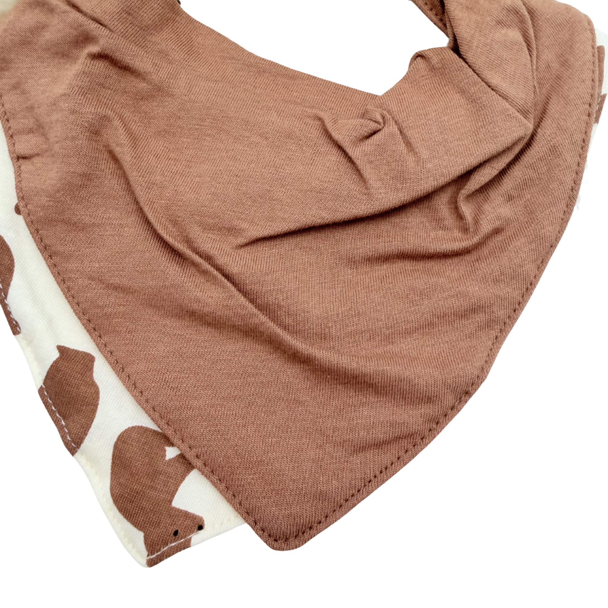 Lot de 3 bavoirs bandana forêt – Taille unique