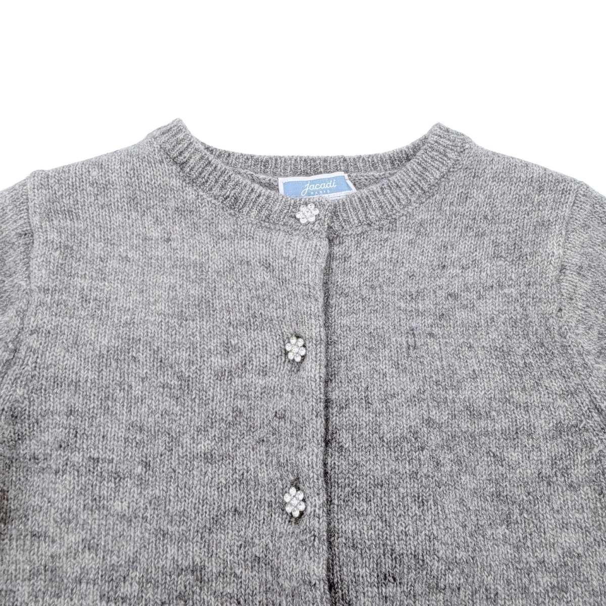 Gilet gris en laine et cachemire - 36 mois