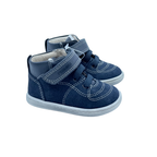 Baskets montantes bleu marine à scratch - 18