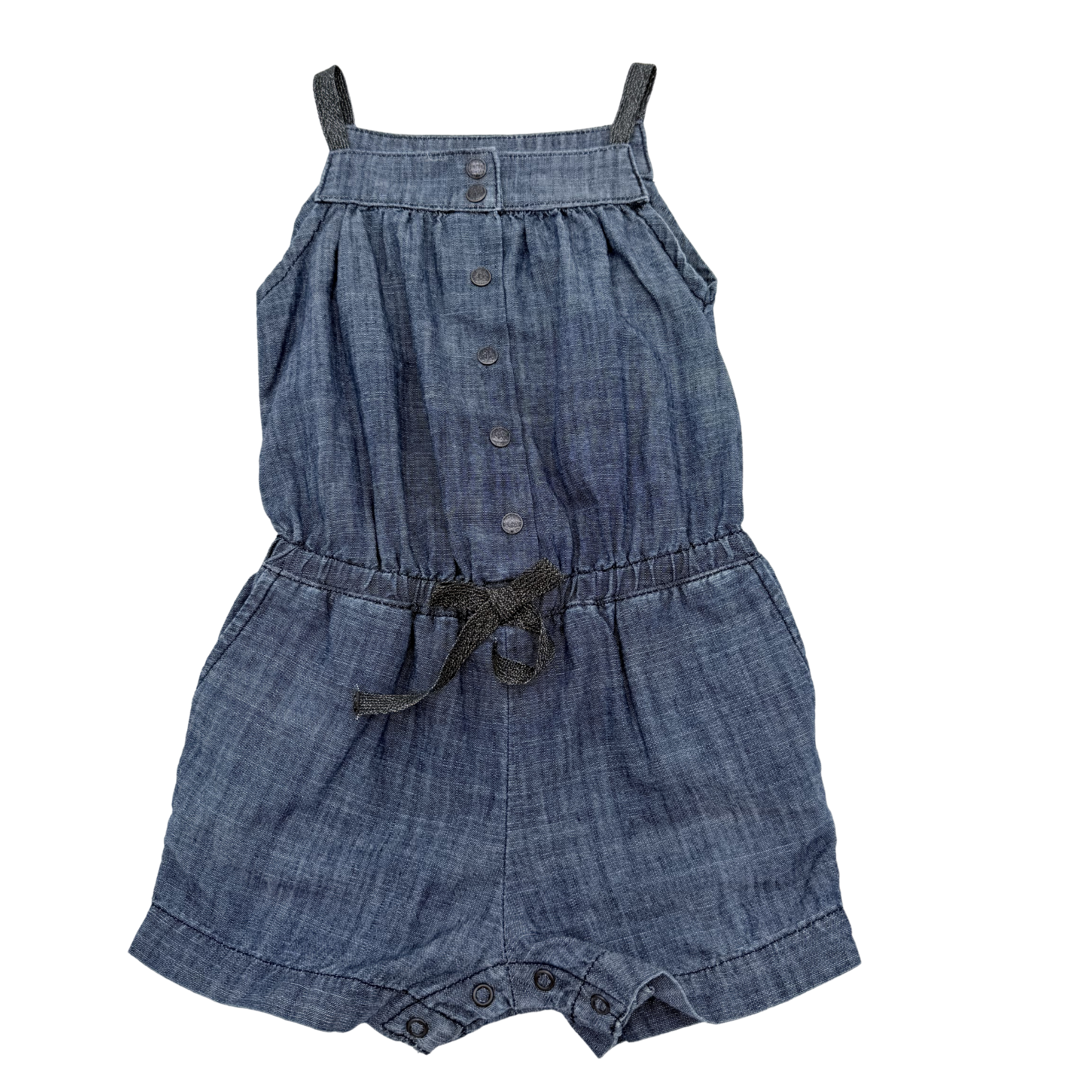 Combishort en jean léger — 18 mois
