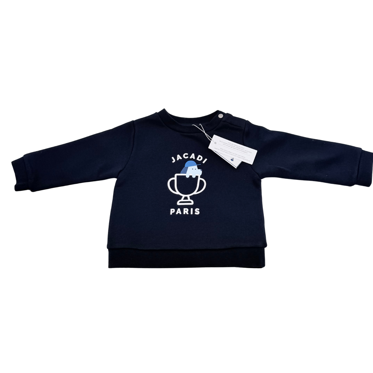 Sweat enfant motif trophée bleu marine - 12 mois&nbsp;