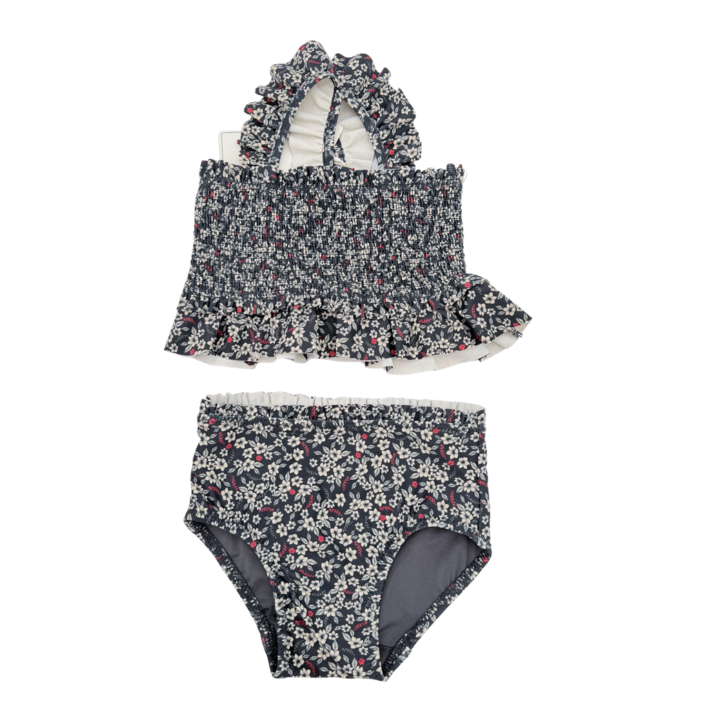 Maillot de bain fleuri 2 pièces — 9 mois