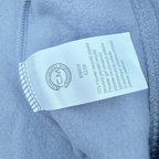 Combinaison bébé gris bleuté en polaire à double zip - 2-6 mois