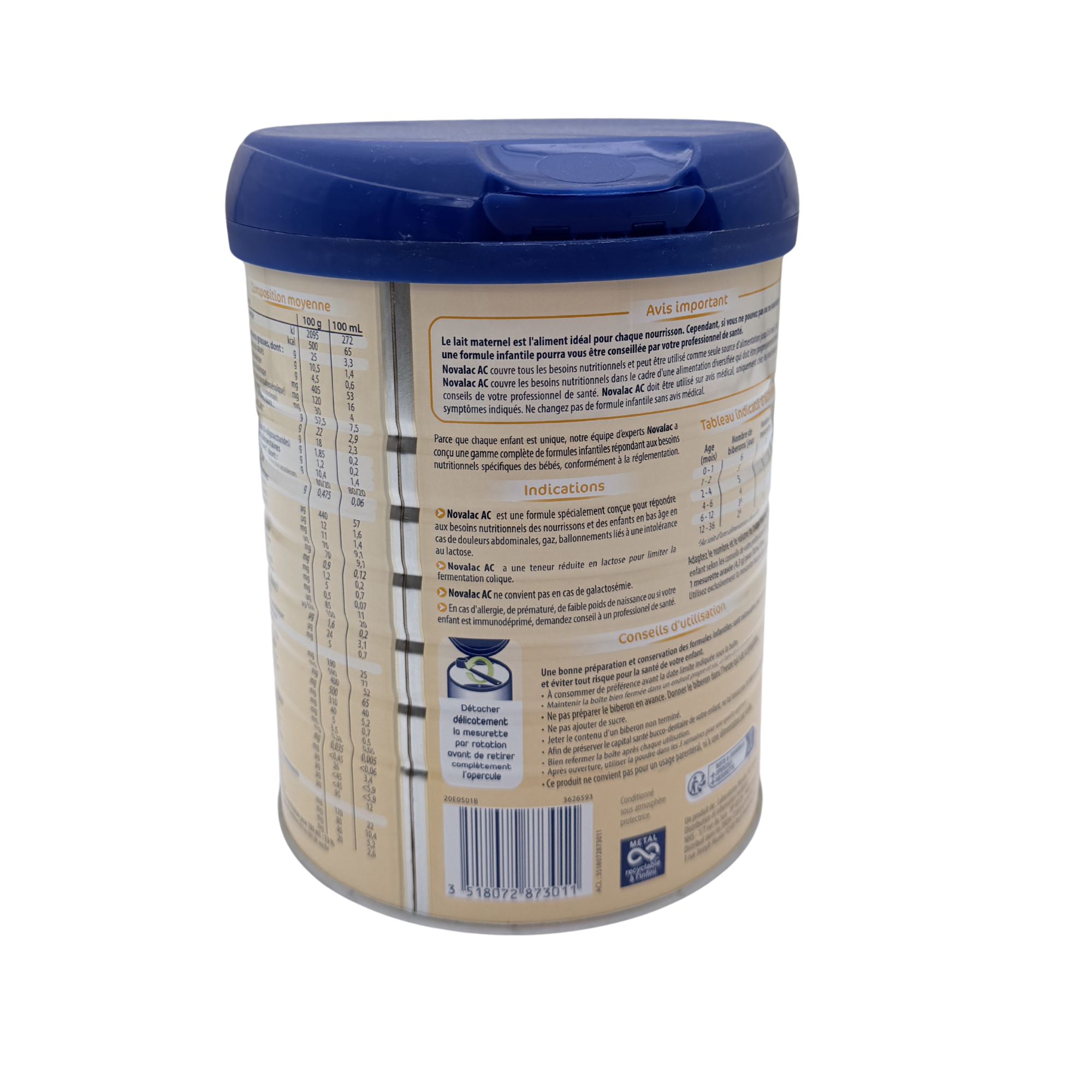 Lait infantile confort digestif — 800 g