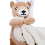 Doudou ours avec lange beige