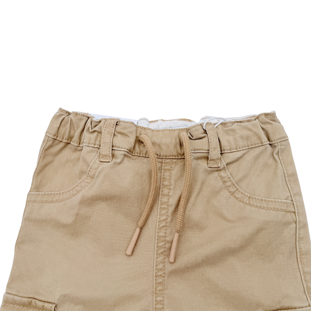 Pantalon beige style cargo - 4-6 mois