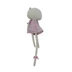 Peluche chat fleurie —33 cm
