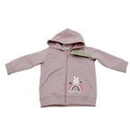 Gilet zippé rose à capuche motif lapin - 6-9 mois