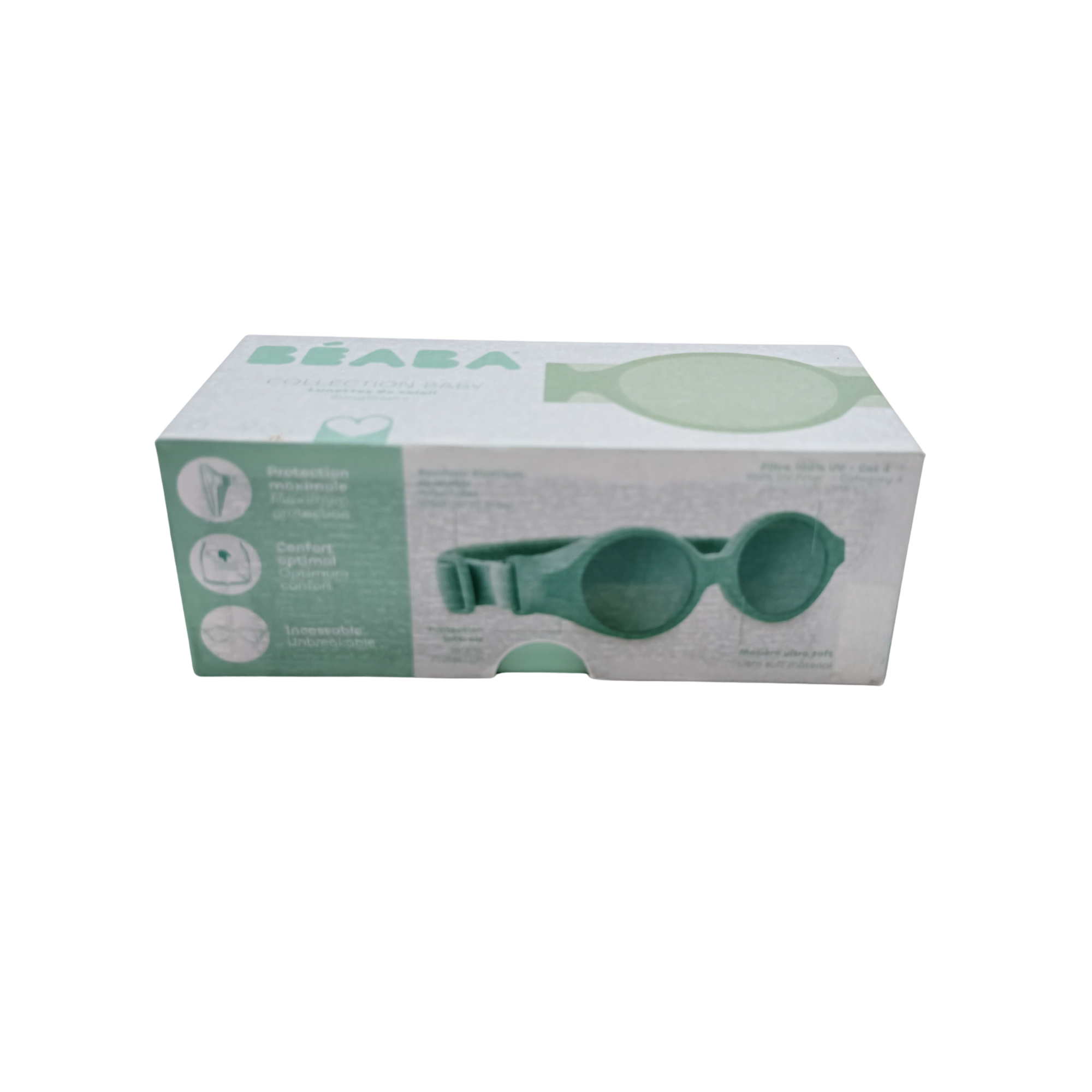 Lunettes de soleil bébé vert sauge - 0-9 mois