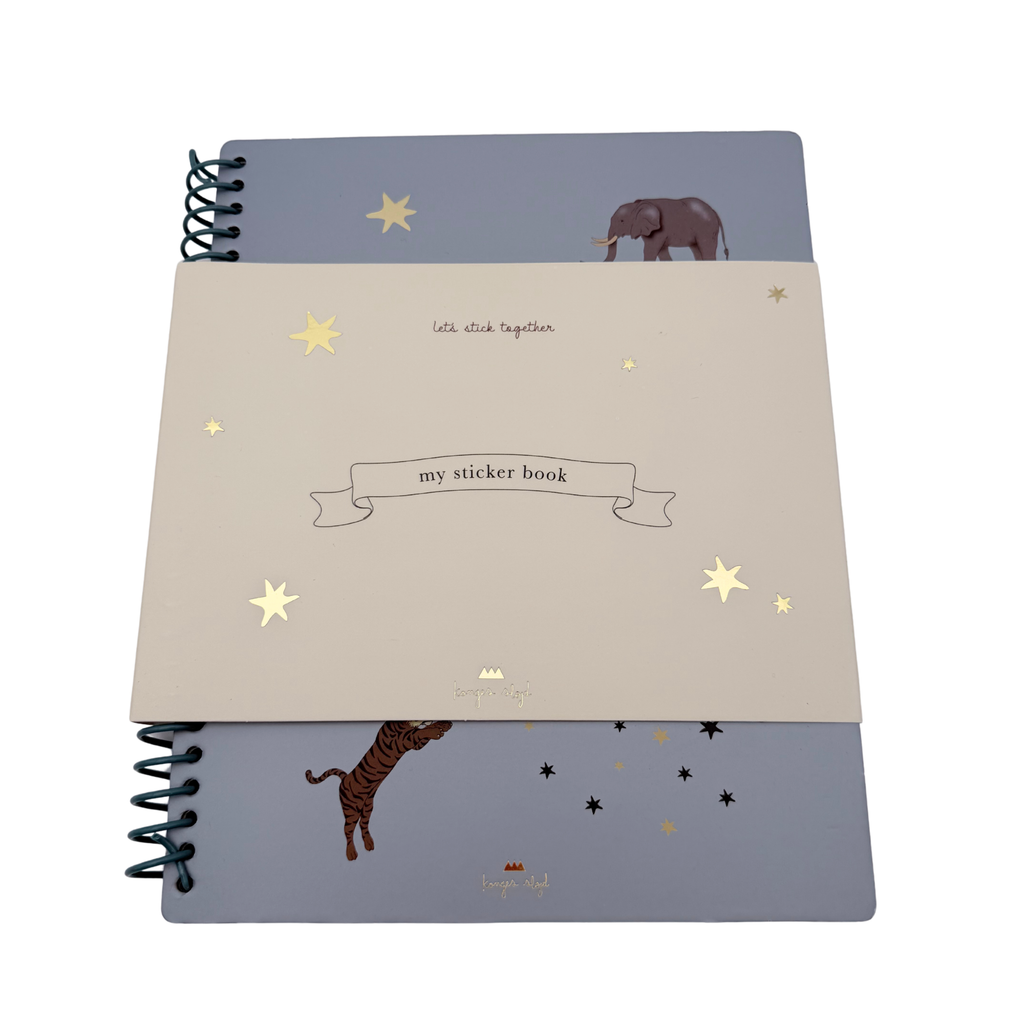 Carnet d’autocollants repositionnables animaux à spirale