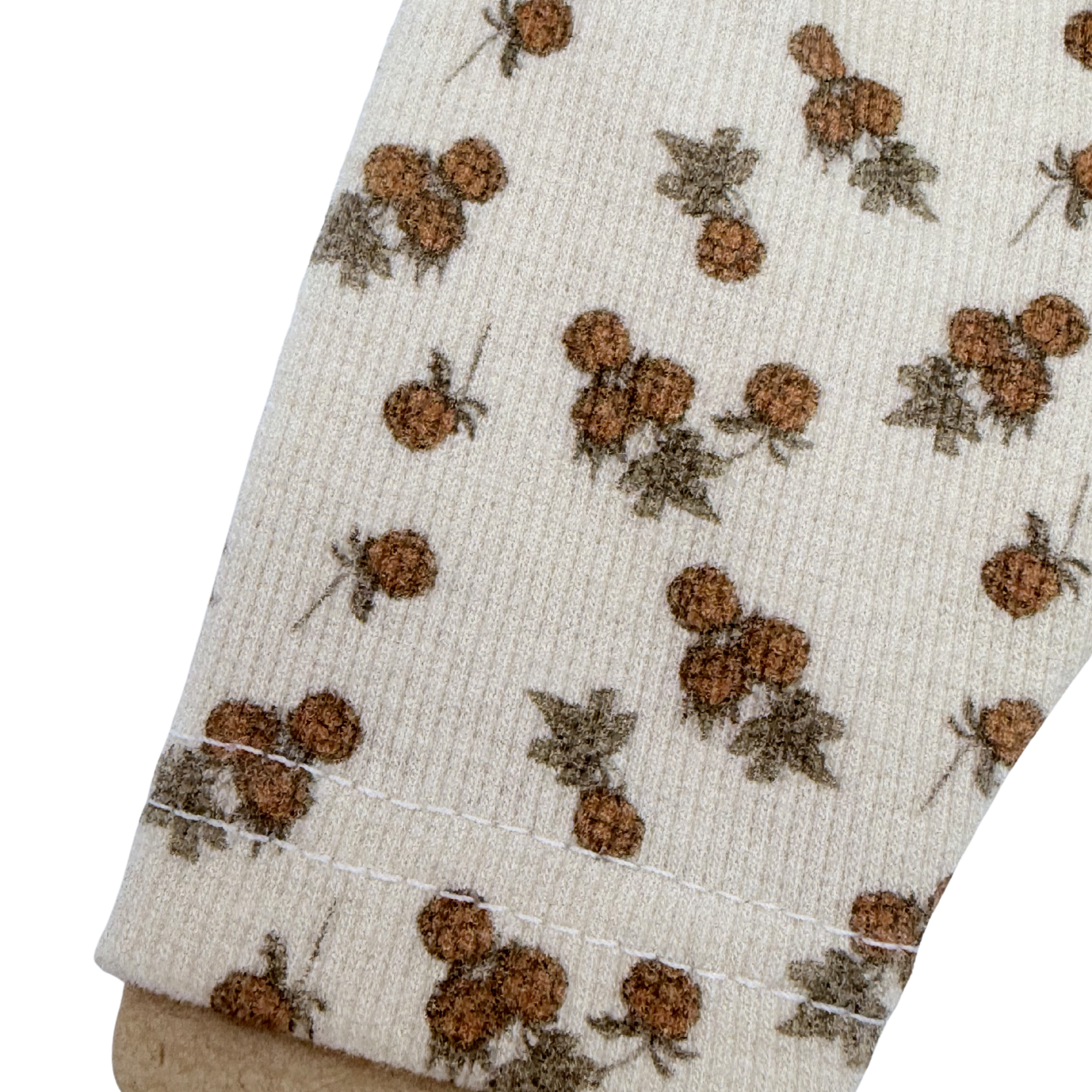 Ensemble pantalon fleuri et brassière pour poupée 34-36 cm