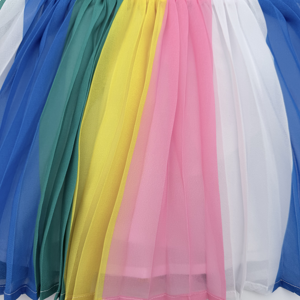 Robe plissée multicolore – 4 ans