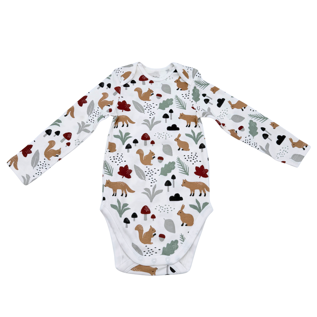 Body bébé écru imprimé animaux de la forêt - 12-18 mois