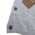 Brassière bébé gris chiné boutonné — 3 mois