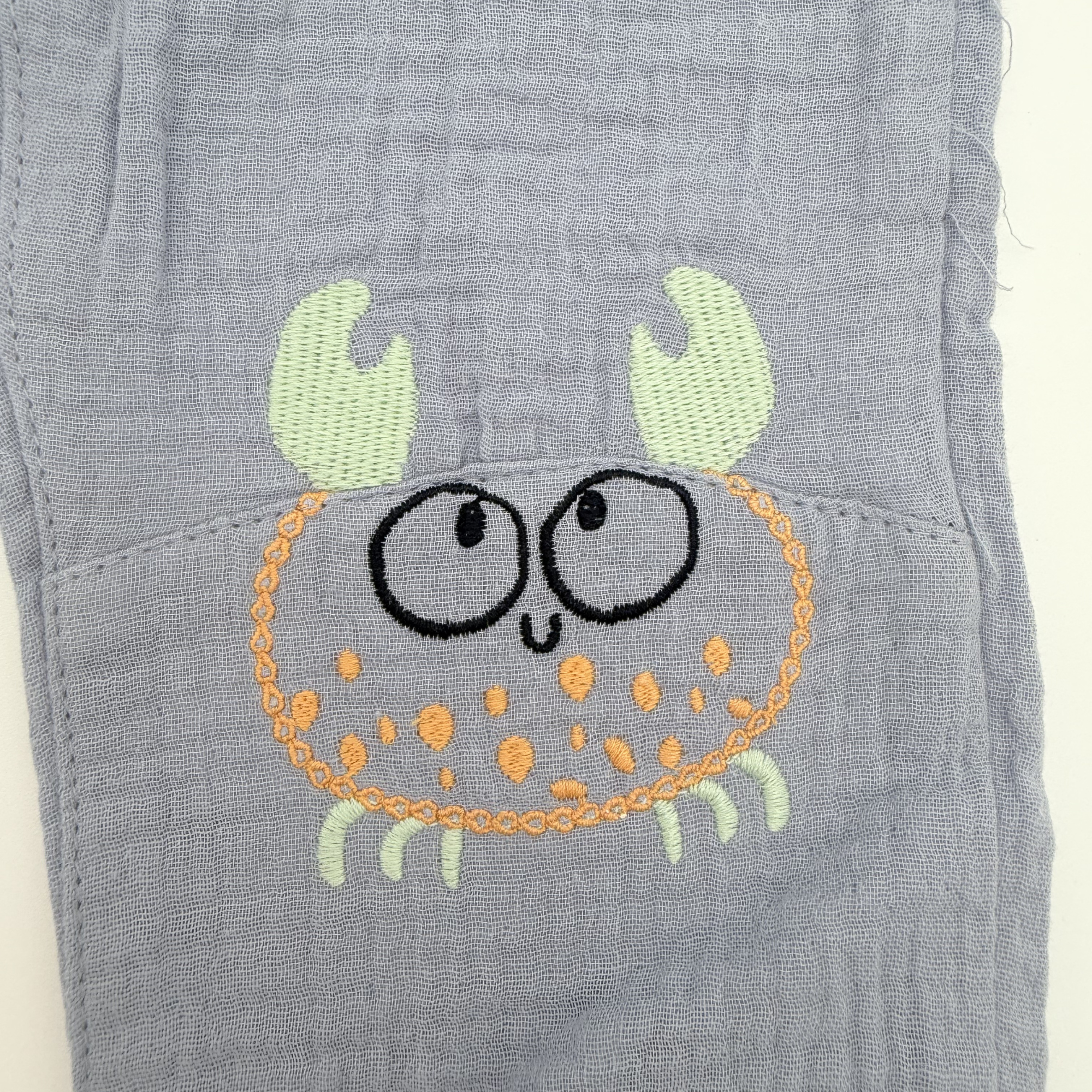 Pantalon gaze de coton motif crabe — 18 mois