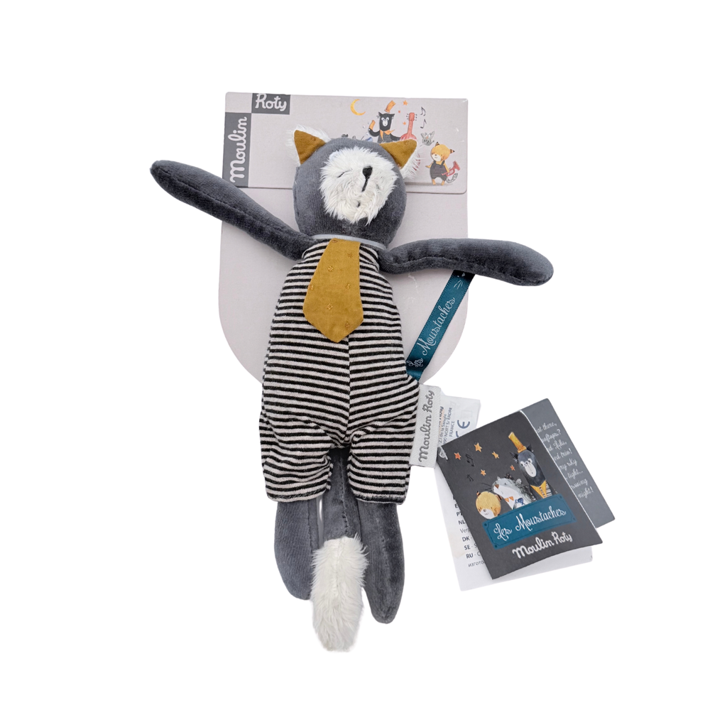 Doudou chat gris Alphonse – 23 cm