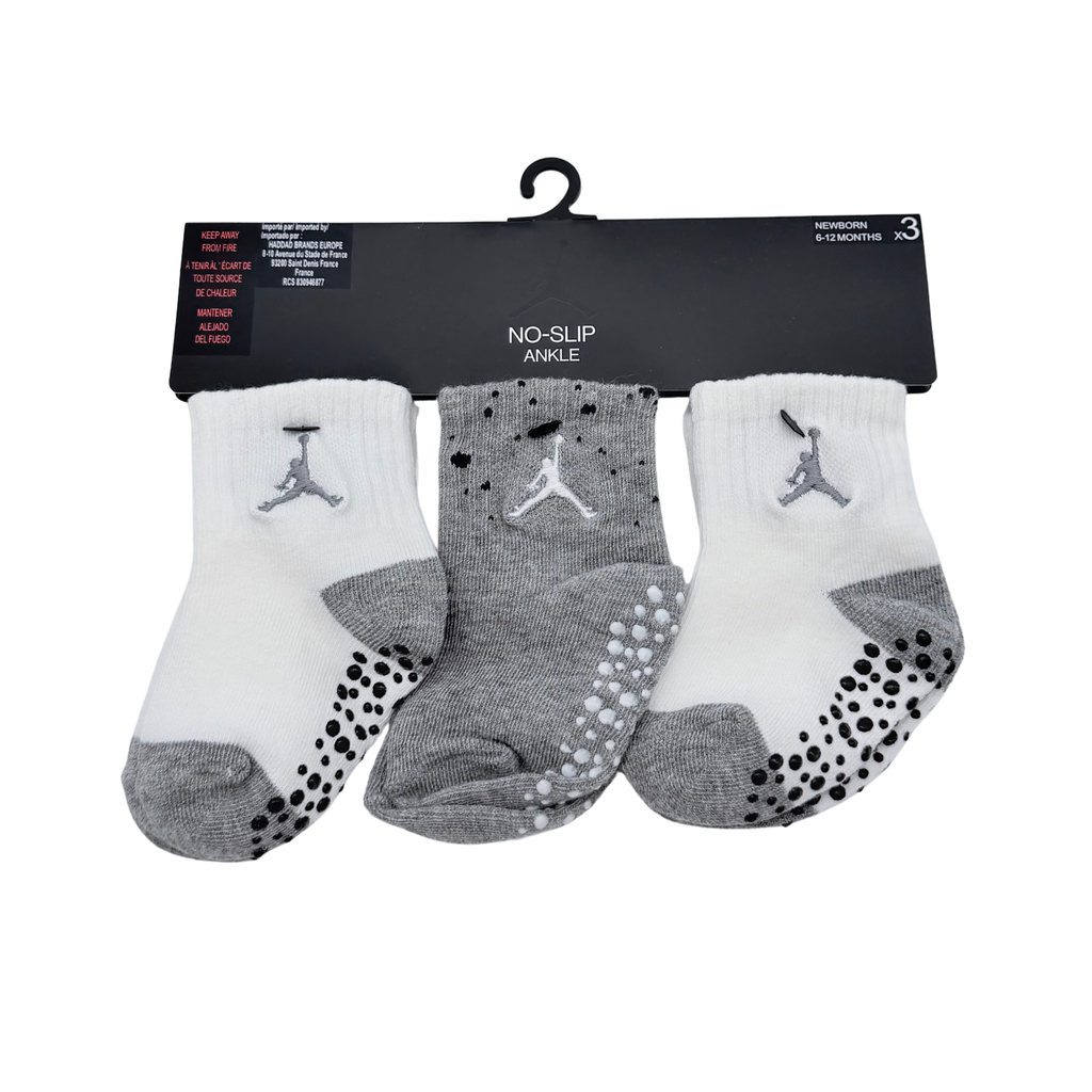 Lot de 3 paires de chaussettes antidérapantes – 6-12 mois