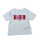T-shirt blanc « Amour » - 9-12 mois