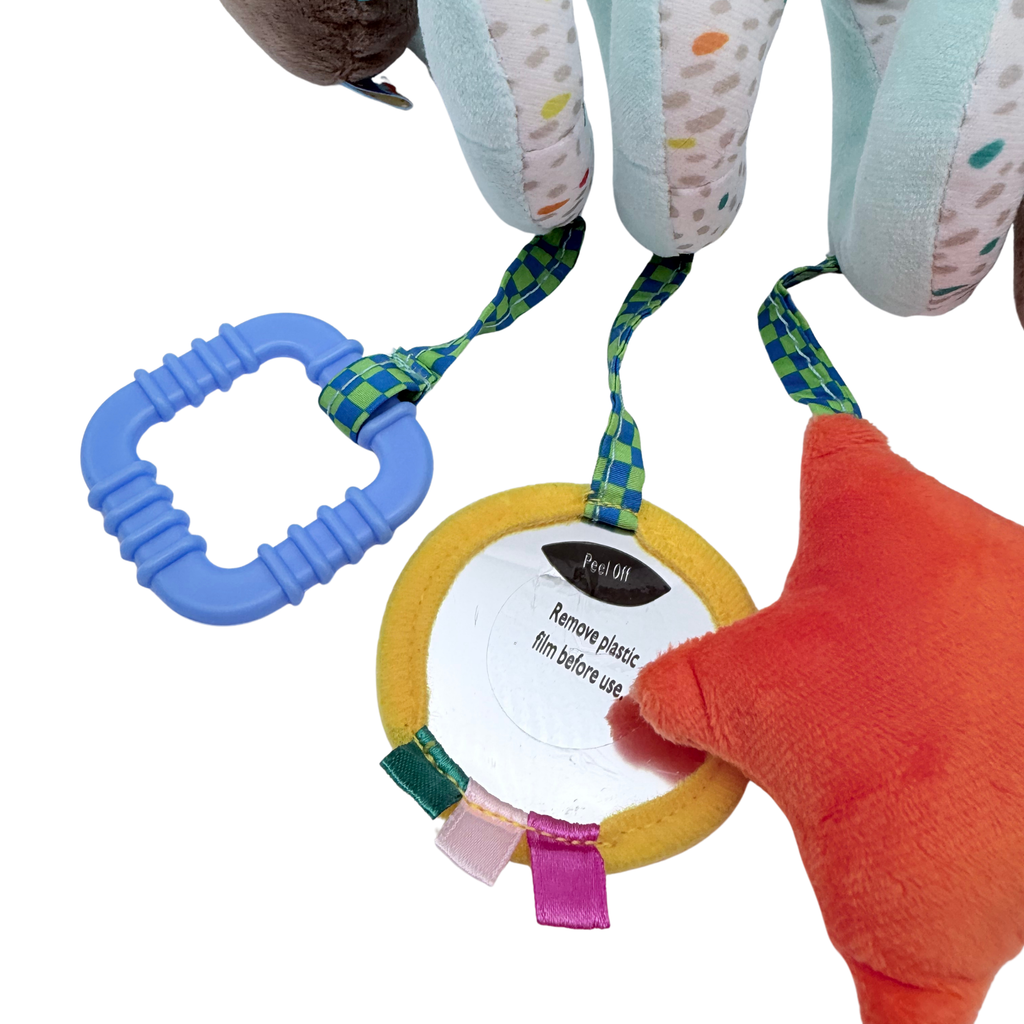 Spirale d'activités vache avec hochets