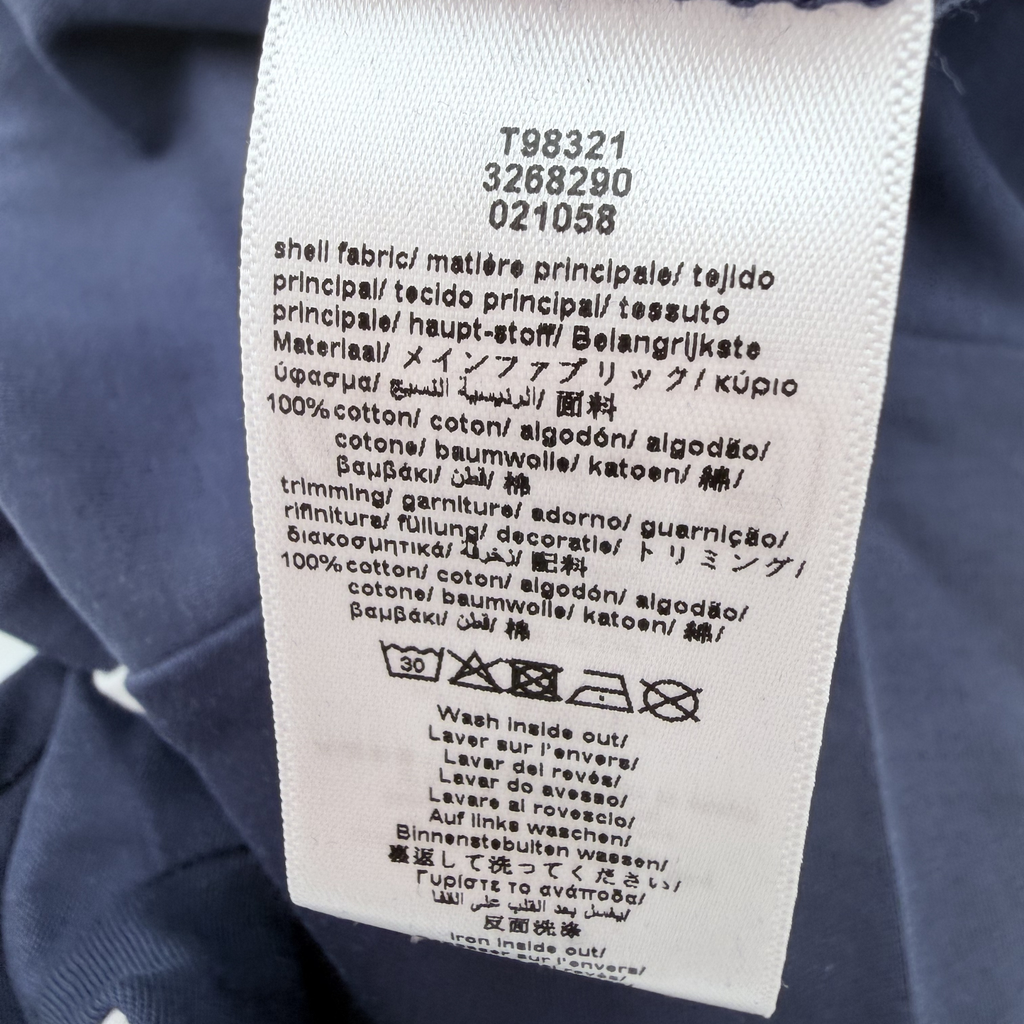 Pyjama naissance bleu marine et bonnet assorti — 18 mois